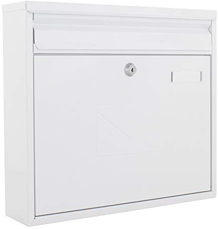 Profirst Briefkasten Mail PM 460 Zylinderschloss 2 Schlüssel Namensschildhalter beidseitiger Einwurf Postkasten