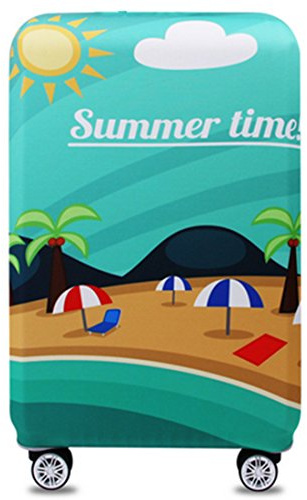 YianBestja Elastisch Kofferhülle Kofferschutzhülle Gepäck Cover Reisekoffer Hülle Koffer Schutzhülle Luggage Cover mit Reißverschluss