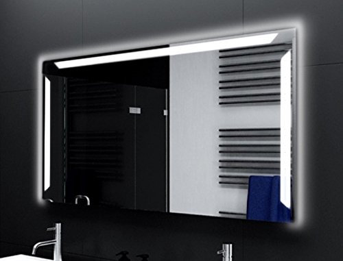 SARAR LED Badspiegel Spiegel Badezimmerspiegel mit Beleuchtung 140x70 cm Made in Germany eckiger Wandspiegel Mirror Spiegel Bad mit Licht nach Maß MA3111