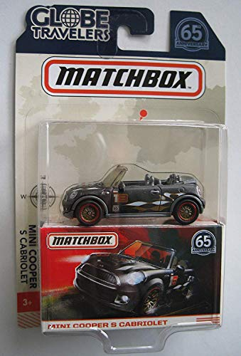 Matchbox Mini Cooper S Cabriolet Grey Globe Travellers Anniversary 1:64