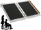 Wheelchair Ramps 2FT, gardhom Foldable Ramps for Wheelchairs Portable Aluminum 362kg Capacity Wheelchair Ramp for Home Entrance Threshold Doorways