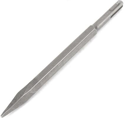 SDS Plus Tige Ciseau, Marteau Forets Burin de Pointu pour Casser Carrelage/Béton/Maçonnerie (14mm x 230mm)