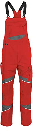 KÜBLER Workwear KÜBLER ACTIVIQ COTON + Salopette de travail | Rouge moyen/anthracite | Taille 118