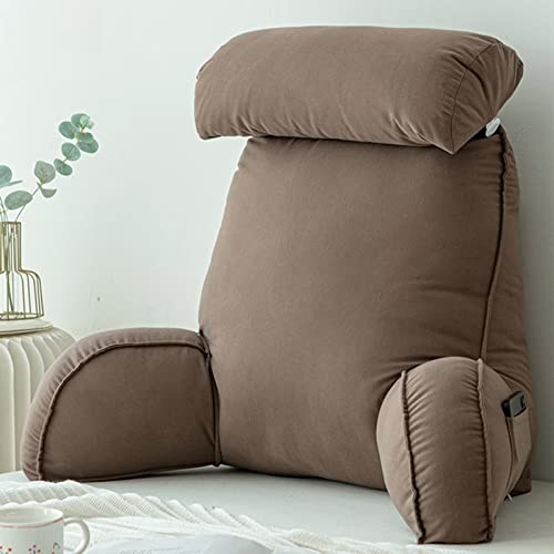 COYEUX Lesekissen,Rückenkissen mit Armlehnen,Rückenkissen für Sofa/Bett,Multifunktionales Kissen,Sitzstützkissen,Zum EntspannenSpielen,Lesen,Fernsehen