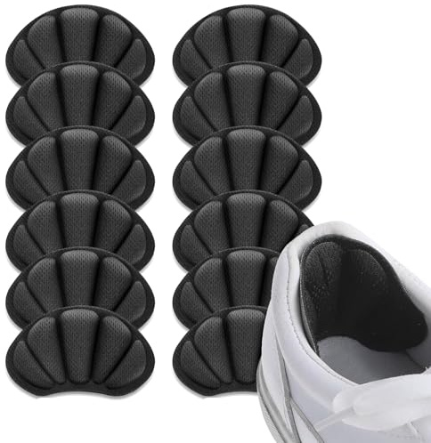 Fersenpolster 6 Paar Kleber Antirutsch Fersenschutz für zu große Schuhe gegen Blase, Schuheinlagen für lose Schuhe, Füller für verbesserte Schuhpassform und Komfort, Fersenkissen für Damen & Herren