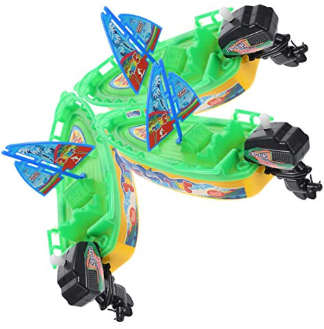 UPKOCH 3 Stück Uhrwerk Boot Für Babys Pool Badespielzeug Spielzeugboot Segelboot Badewanne Aufzieh Segelboot Schwimmendes Boot Badespielzeug Kleinkind Badespielzeug