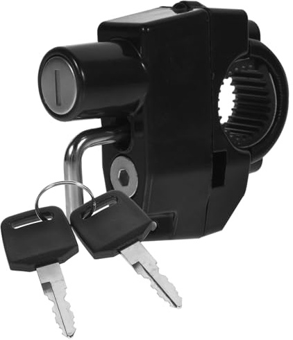 iplusmile Candado Antirrobo para Casco de Moto Seguro y Resistente con Materiales Abs y Aleación de Aluminio Diseño y Ligero para Protección Fiable del Casco de Motocicleta