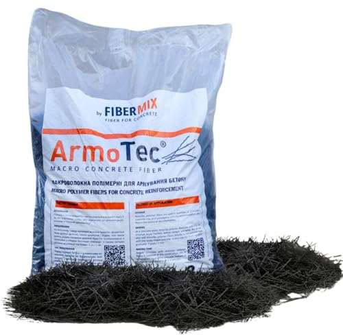 Macrofibra 40 mm per calcestruzzo, sostituto dell'acciaio, 3 kg disco | Sostituisce armatura e rete elettrosaldata, ideale per platee, massetti e pavimenti industriali, alta resistenza agli urti