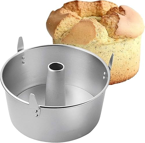 mille idee Stampo Chiffon Cake 26 cm – Tortiera Angel Cake in Alluminio con Fondo Rimovibile e Piedini – Stampi per Dolci Soffici e Americani, Resistente e Leggero