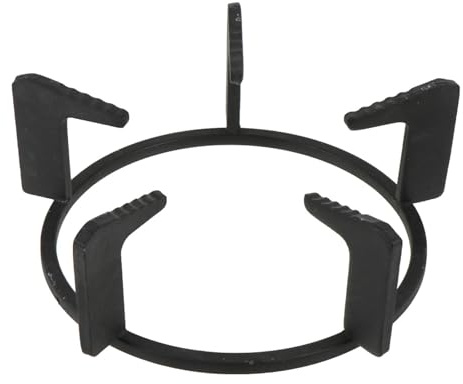 SHINEOFI Support en Fonte Épaisse Anti-dérapant pour Cuisinière à Gaz Domestique, Grille Ronde Pentagonale Mat, Anneau de Cuisson Stable pour Wok et Casseroles – Accessoire la Cuisine