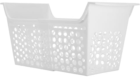 Uonlytech Panier de Congélateur Extensible en Plastique Panier de Rangement Ajustable pour Congélateur Coffre Trous de Drainage Organisateur Polyvalent