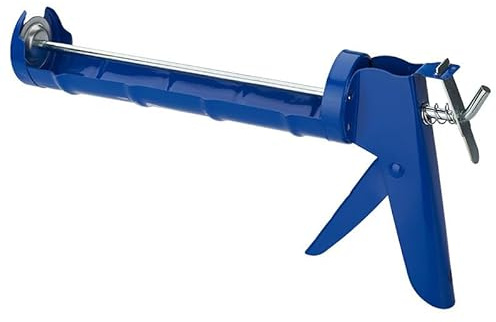 Heavy Duty Metal Caulking Gun with Soft Grip Handle, for 310ml & 400ml Silicone Sealant Cartridges