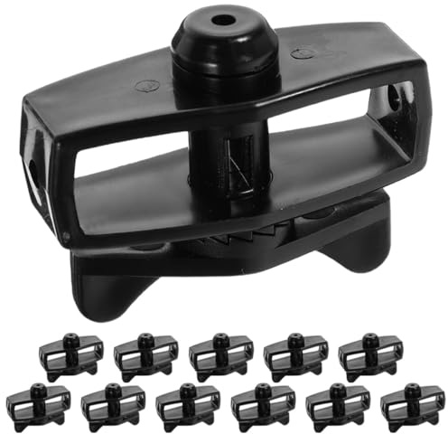 Housoutil Tendeur de Corde Abs Noir Facile à Installer Haute Résistance aux Chocs pour Clôture de Jardin, Lot de 12 Pièces pour Fil et Grillage