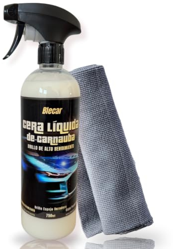 Cera para Coche Alto Brillo Exterior Carnauba Líquida 750ml Abrillantador
