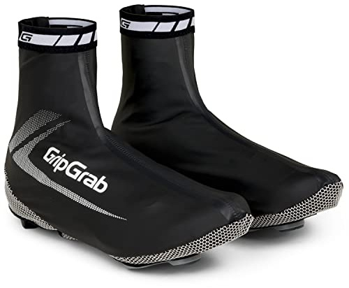 GripGrab RaceAqua Waterproof Road Bike Rain Aero Overshoes Windproof Cycling Shoe-Covers Sleek Tight Fitting Gaiters