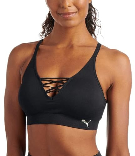 Puma Seamless Bra Soutien-Gorge de Sport, Opaque, métal, Taille XL Femmes