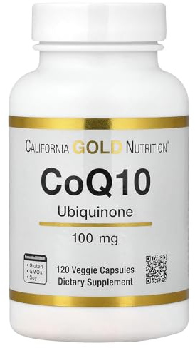 CoQ10, USP Grade Ubiquinone, 100 mg, 120 Veggie Capsules, California Gold Nutrition