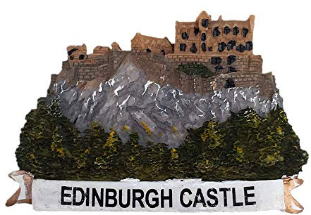 3D Kühlschrankmagnet Edinburgh Castle, Schottland, Vereinigtes Königreich, Souvenir, Geschenk, Zuhause, Küche, Dekoration, Kühlschrankmagnet, Bastel-Kollektion