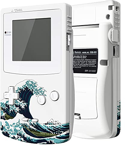 eXtremeRate IPS Ready Upgraded Case&Tasten für Gameboy Color, DIY-Ersatz Full Hülle Gehäuse für gbc OSD IPS&Reguläres IPS&Standard-LCD(Welle)–KEIN Konsole&KEIN Bildschirm