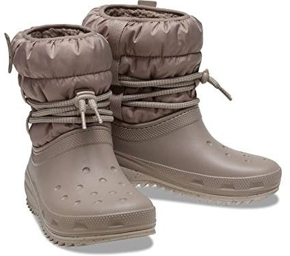 Crocs Damen Classic Neo Puff Luxe Boot Snow, Pilz, 36-37 EU