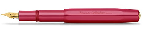 Kaweco COLLECTION Füllhalter Ruby I Premium Füllfederhalter für Tintenpatronen mit hochwertiger Stahlfeder I Sport Füller 13 cm I Federbreite: EF (Extra Fein)