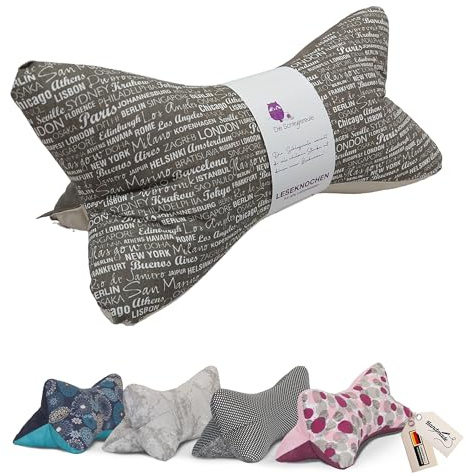 Leseknochen Ausgefallen Nackenkissen Handmade in D, waschbar (Städtereise)