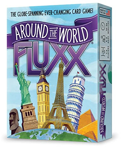 Looney Labs Around The World Fluxx Card Game - Worldwide Adventure with Dynamic Gameplay
