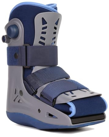 VELPEAU Walking Boot for Broken Foot, Dual Independent Inflatable Airbags and Anti-slip Sole Design, Air Cam Walker Fracture Boot for Women and Men, Fits Left and Right Foot (Short Version Boot, Small)