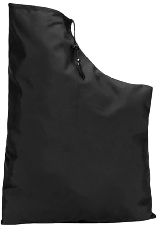 Bolsa para soplador de hojas, bolsa de repuesto para soplador de hojas negras, bolsa de vacío para soplador de hojas, bolsa de almacenamiento reutilizable para hojas de jardín (negro)