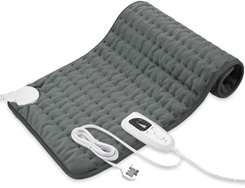 Heating pad, Electric Heat Pad for Back Neck Shoulders, Heat Pad with 6 Levels Heating,4 Time Settings