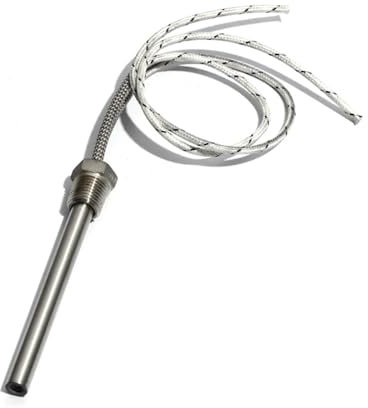 BADIKA Thread Cartridge Heater DN20 (25mm/3/4) Thread Fitting Cartridge Heating Element 16mm Tube Dia. 0.3KW/0.5KW/1KW/1.2KW/1.5KW(220V,DN20 1000W 20x200mm)