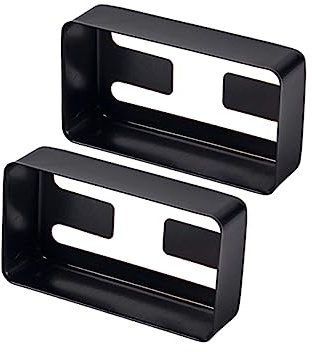 Humbucker Abdeckung Schwarz 2 Stück H-loch Metall für Gitarre | Selbstgemacht Zubehör, Präzise Verarbeitung, Leichtes, Elegantes Design, Passend für Instrumentenbau