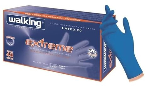 Guanti Lattice WALKING EXTREME BLU Riusabili - taglia L - 20.5 g - 50 PZ