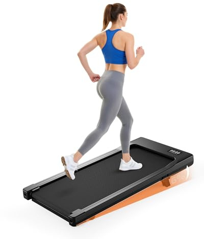Superun Raceable Walking Pad with App Control, Under Desk Treadmill for Smart Devices with Training Courses and AI Training, Max 136KG 159KG Suitable for Heavy People, Door to Door Delivery