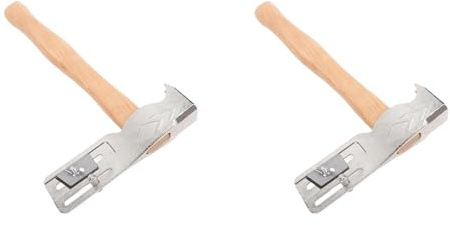 Mcnhbdgg 2X MWT005MH Roofing Hatchet, Magnet Roofing Hatchet, Carbon Steel Shingling with Wooden Handle, 13.4inch