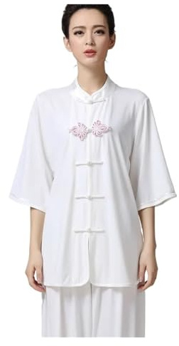 Tai Chi-dräkt, Kung Fu Suit Flerfärgad Flera storlekar Dam Flicka Sommar Tai Chi Uniform(Color:5,XS)