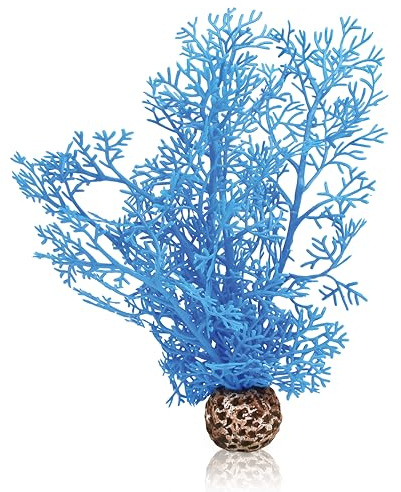 biOrb 46091 Hornkoralle S blau - naturnahe Koralle aus Kunststoff, Aquarium Deko, leichte Reinigung, für Süßwasser und Meerwasser