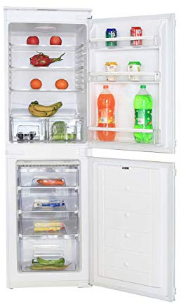 SIA RFF102 50/50 Integrated White Built In Frost Free Fridge Freezer
