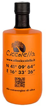 Ciccolella - ORANGE CRU - Olio Extravergine di Oliva di alta qualità- blend di CORATINA e OGLIAROLA BARESE - 100% Prodotto Italiano - Bott. in vetro 500 ml - fruttato medio