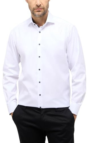 ETERNA Male Cover Shirt Comfort FIT 43_H_1/1, 1/1, weiß