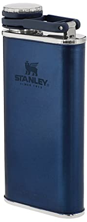 Stanley Classic Wide Mouth Flask 236 ml mit Never-Lose Kappe - Edelstahl Flachmann mit Weiter Öffnung zum Einfachen Befüllen und Einschenken - BPA-Frei - Nighfall, Nightfall