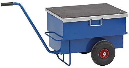 Werkzeugwagen Handwagen 250 kg, LxBxH 940 x 620 x 610 mm, Volumen: 160 l, blau
