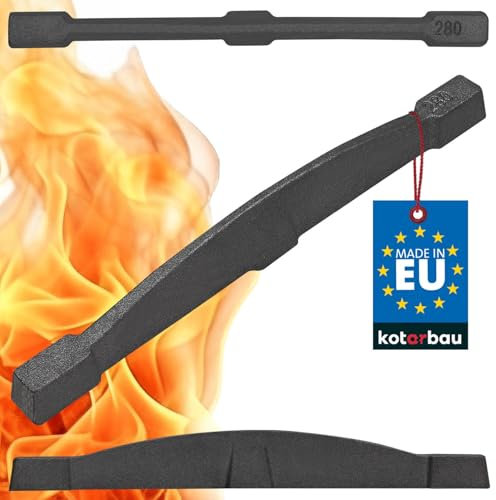 KOTARBAU® - Rejilla de Chimenea de Hierro Fundido (280 mm, Inserto, Pólvora, Chimenea, Hierro Fundido)