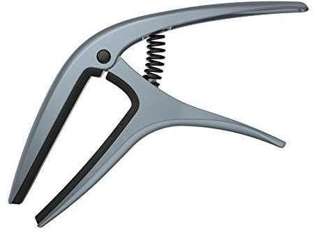 Ernie Ball Axis 2-in-1 wendbarer Kapodaster für Akustik- und E-Gitarre - Blaustahl