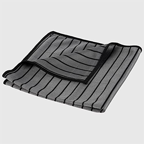 La Briantina Panno Pulizia Furbetto Carbonio per Vetri e Specchi, Doppia Azione Pulisce e Lucida, Riutilizzabile e Antigraffio, 40x40 cm