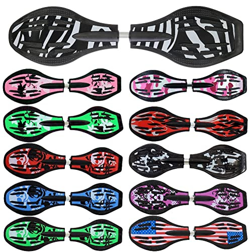 Waveboard Original Funtomia mit ABEC9 Kugellager inkl. Tasche (Verschiedene Farbdesigns)