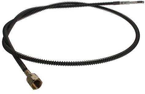 Heyiarbeit Flexible Shaft Rotary Tool, 37 Length 1/4 Inner Core Flex Shaft Extension Cable Attachment with M10 Chuck for Bench Grinder Drill Press