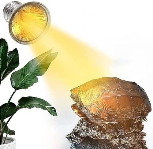 Reptilien-Wärmelampe, Sonnenlicht, Wärmestrahler, Vollspektrum-Summenlampe, Sonnenwärmelicht für Eidechsen, Schildkröten, Schlangen, Aquarium(25W)