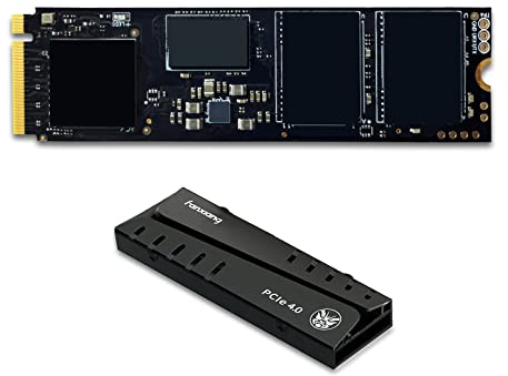 fanxiang 1TB NVMe SSD, Read Speeds Up to 7300MB/s with Heatsink, M.2 2280 PCIe 4.0 X4 with DRAM Cache, Internal Solid State Drives Compatible with Desktops Laptop PC, PS5 Gaming