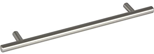 Sun Chain Griff Senna LA 384mm - Griffe für Küchenschränke - Schrankgriffe Barrel Breite 448mm, Stahl Edelstahl Effekt